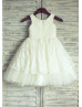 Ivory Lace Tulle Flower Girl Dress 